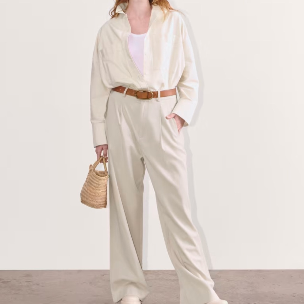 The way-high drape pant